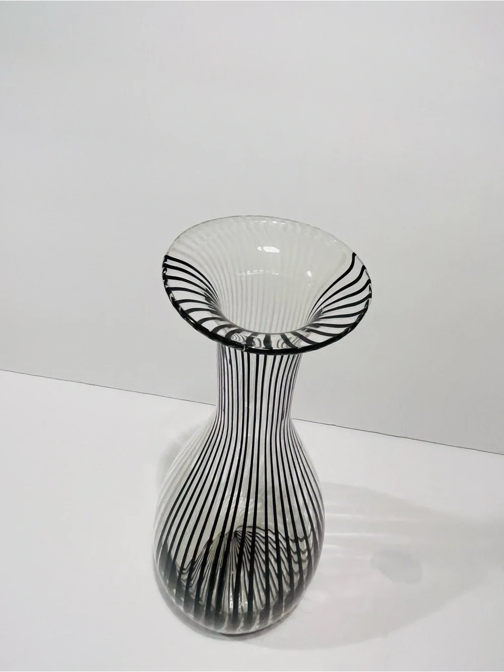 MCM Dino Martens Mezza Filigrano for Aurrliano Tosso Murano Glass Vase 10.5”